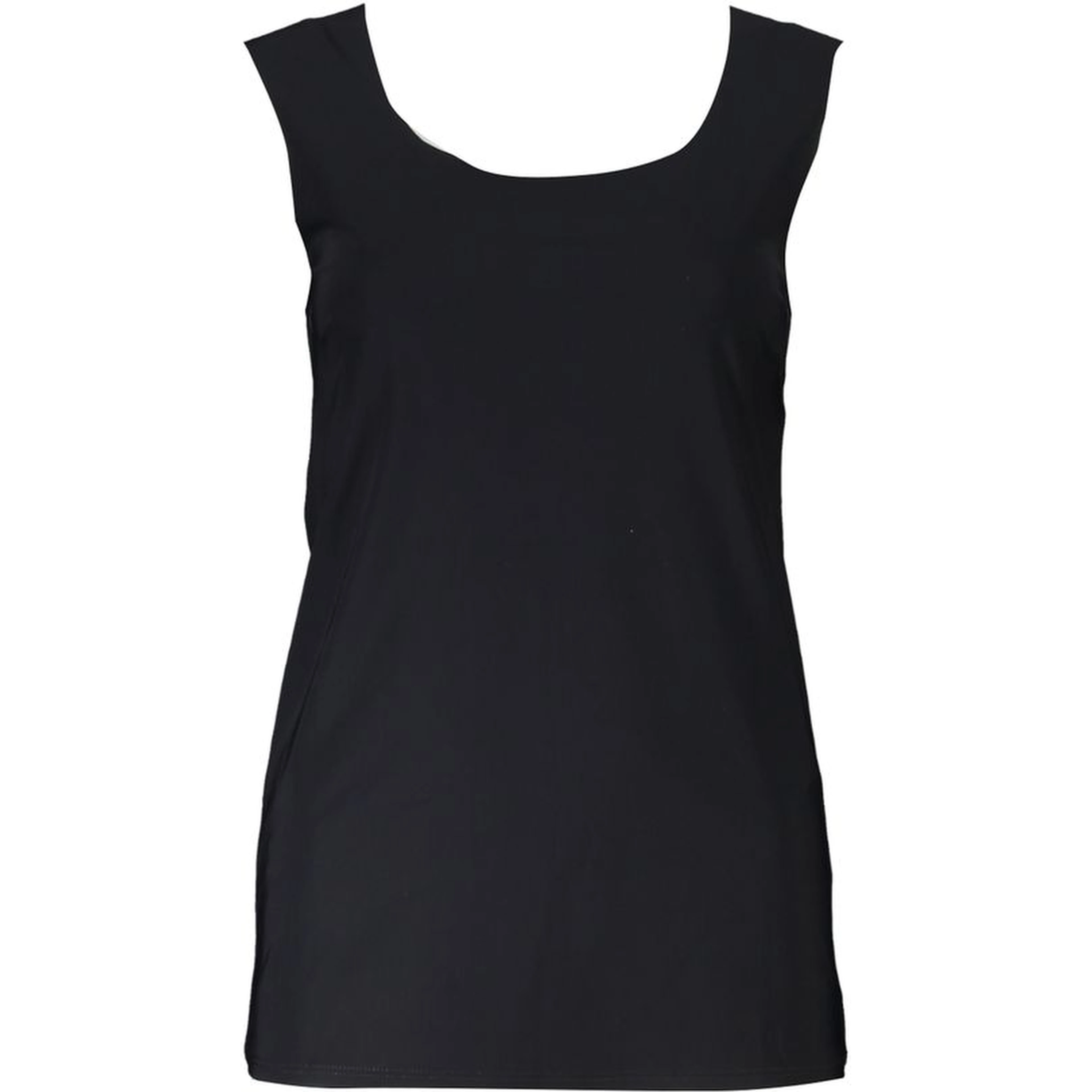 Black Elastane Tank Top