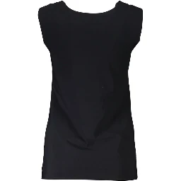 Black Elastane Tank Top