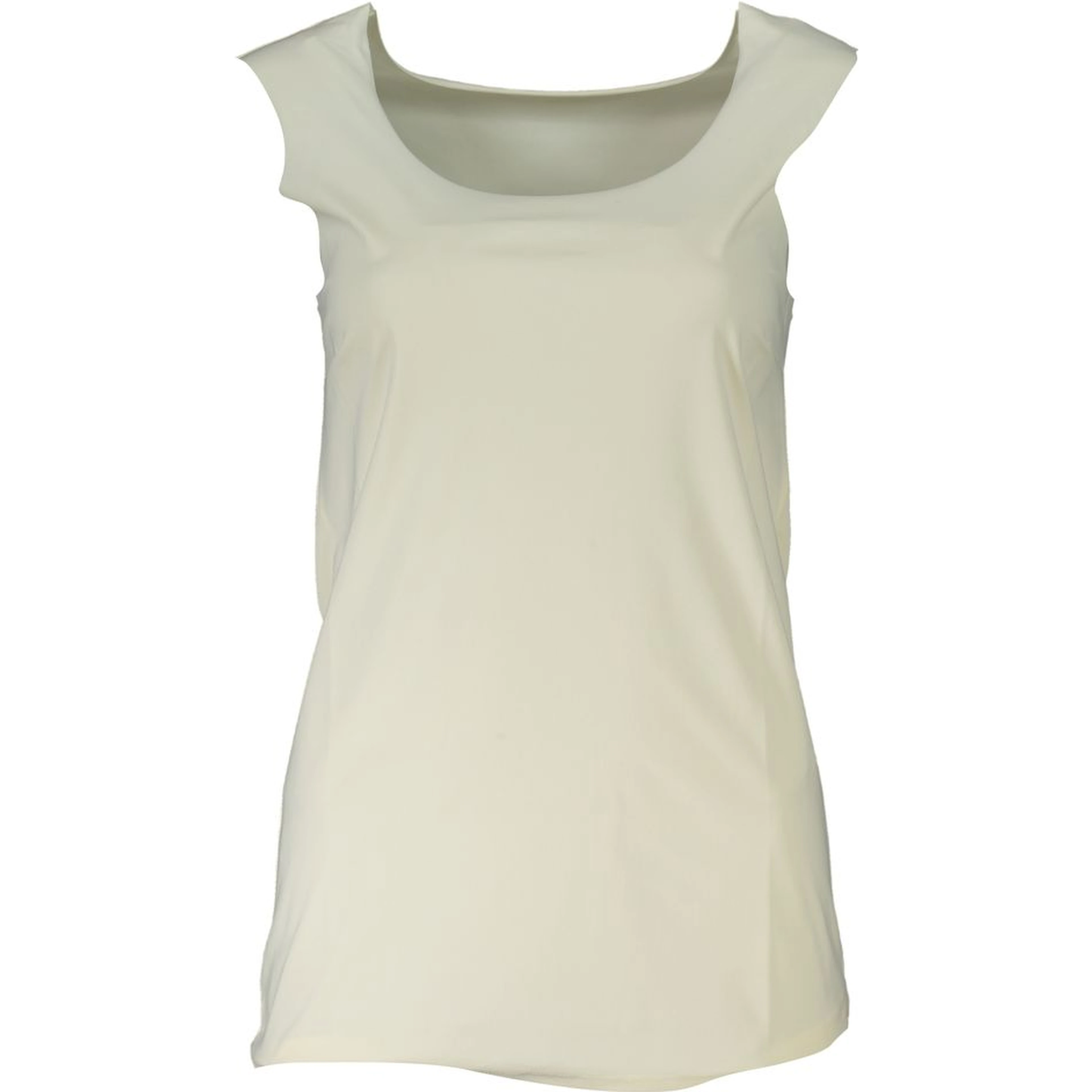 White Elastane Tank Top