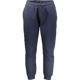Blue Polyester Men's Sweatpants