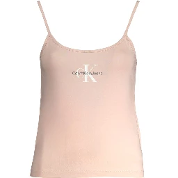 Pink Cotton Women's Tank Top