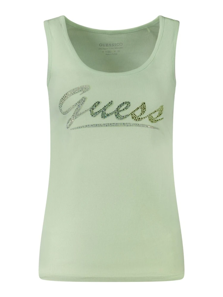 Green Cotton Tank Top