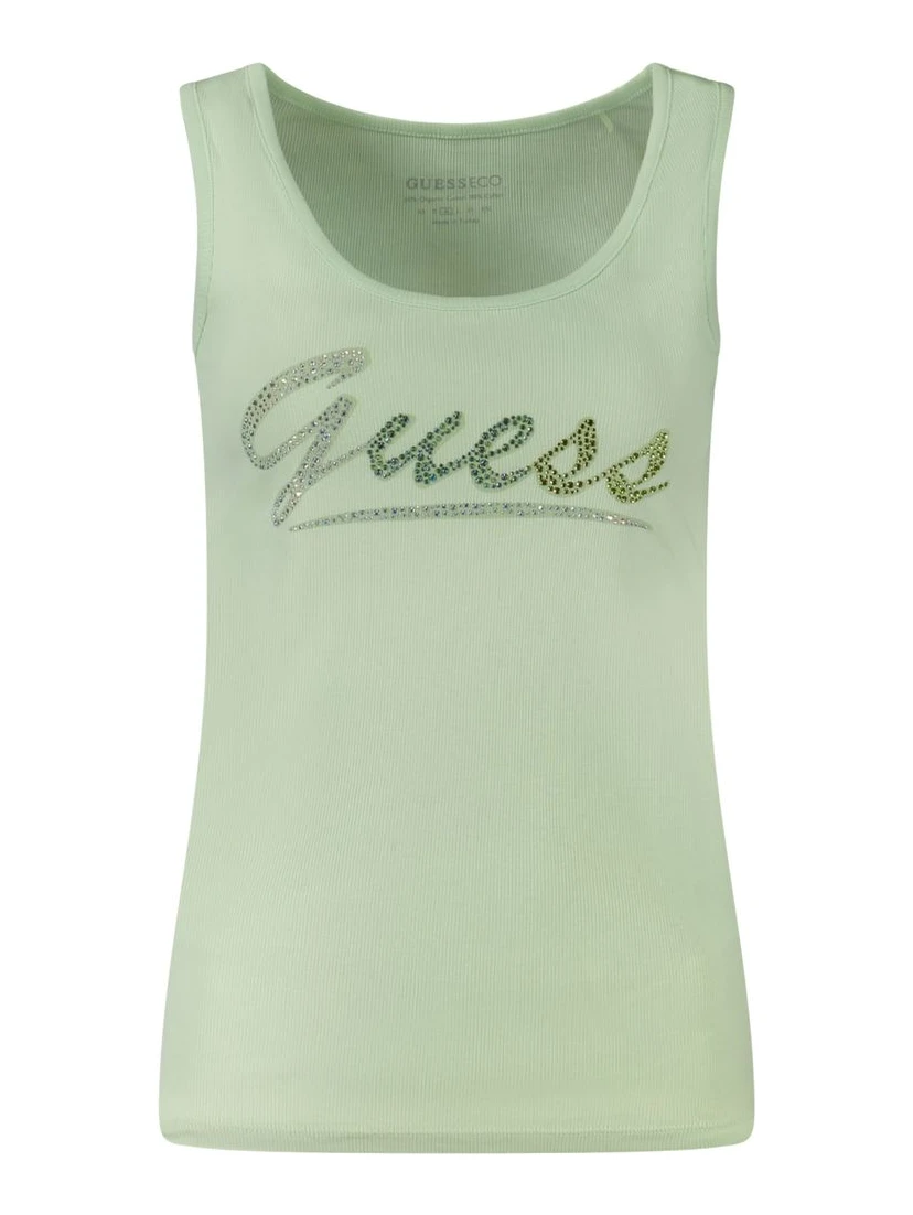 Green Cotton Tank Top