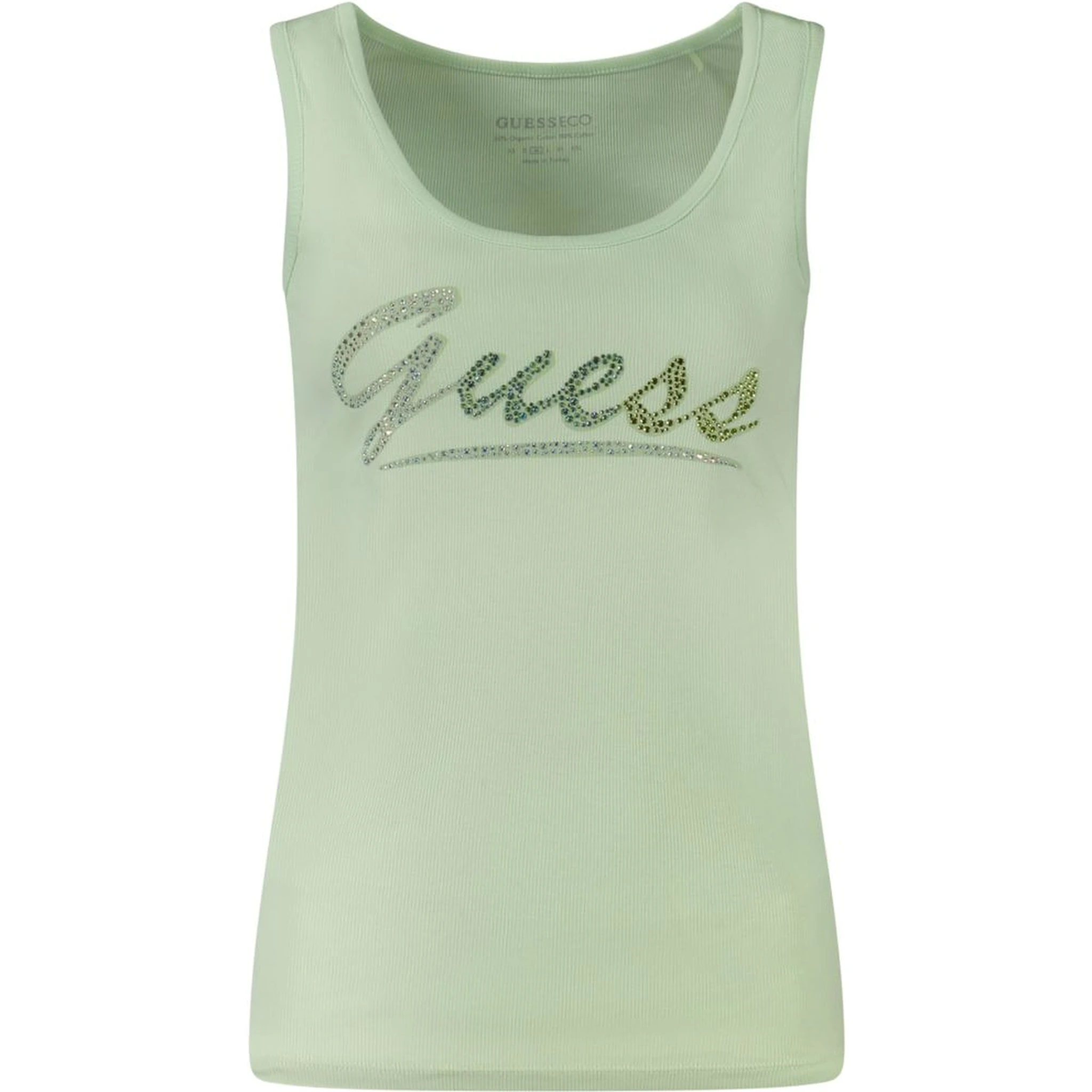 Green Cotton Tank Top