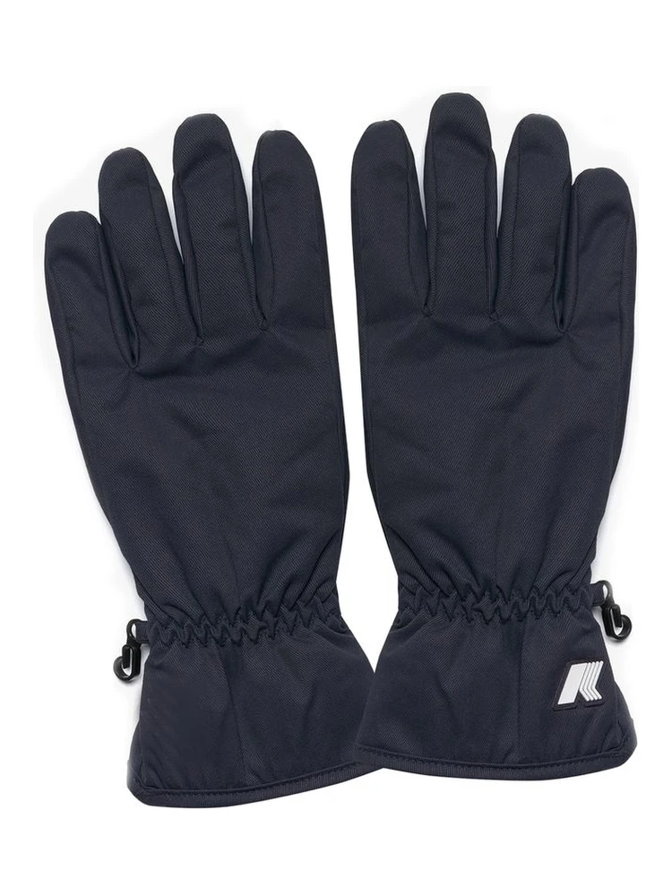 Blu Polyester Men Glove