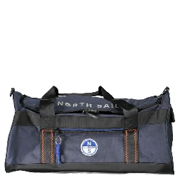 Blu Polyester Men Duffle Bag