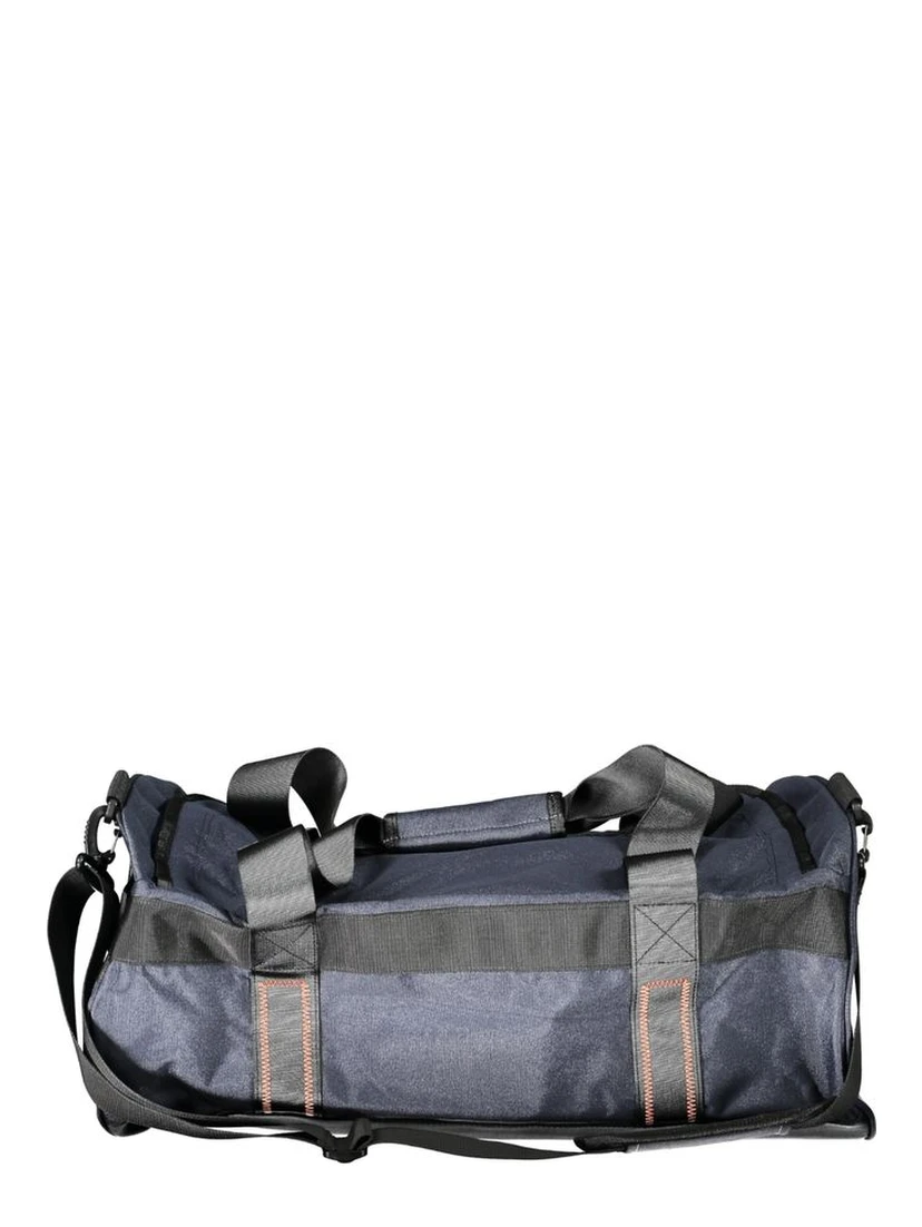 Blu Polyester Men Duffle Bag