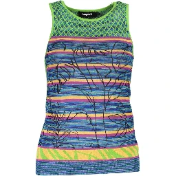 Green Cotton Tank Top