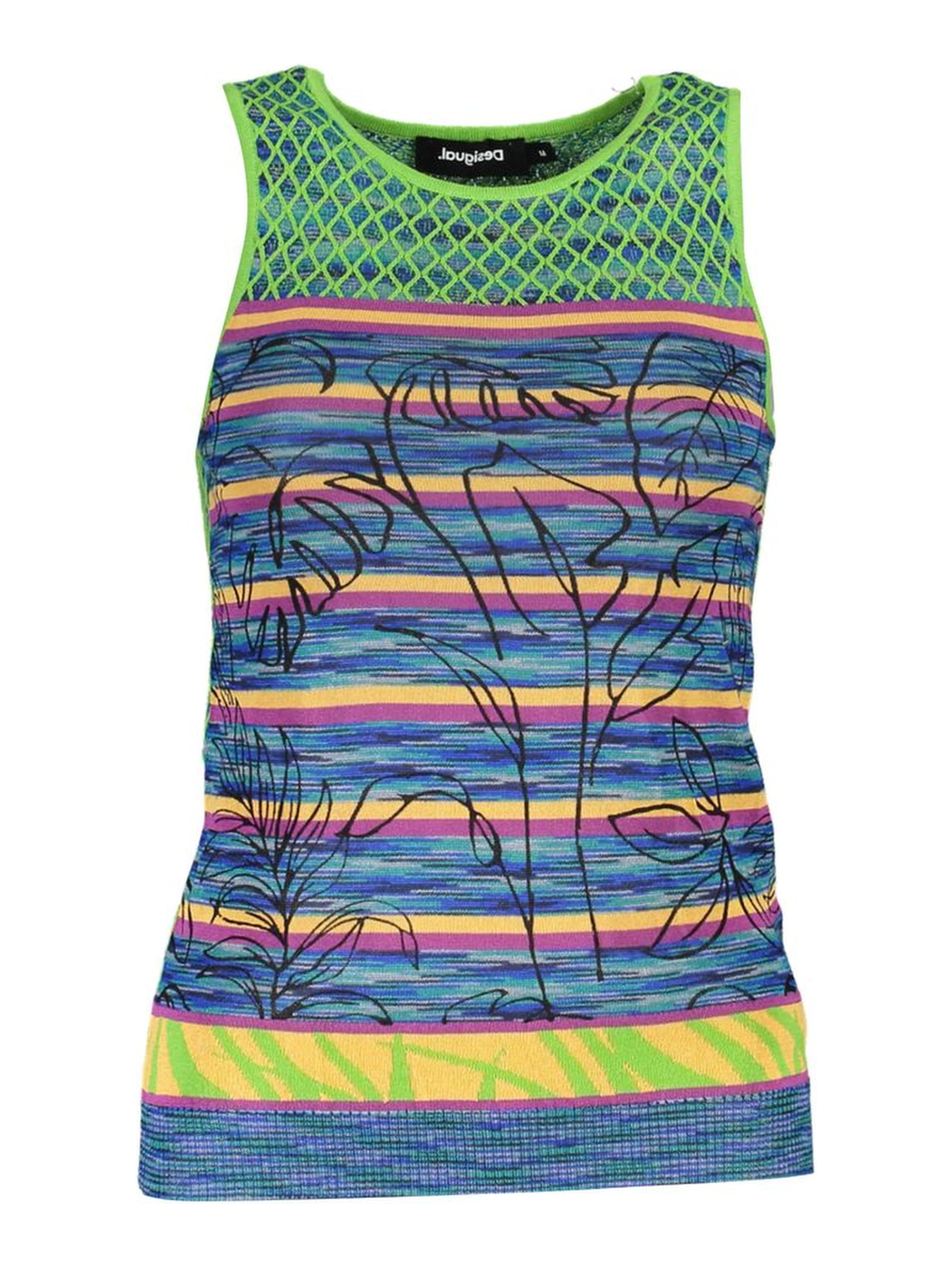 Green Cotton Tank Top