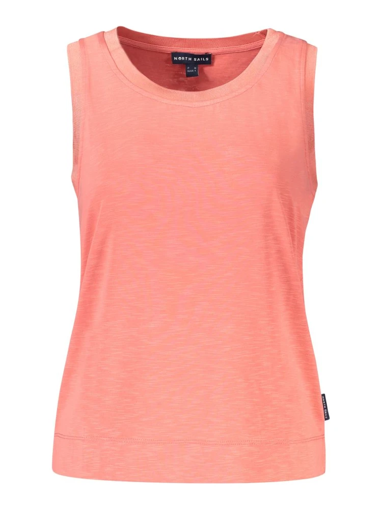 Pink Polyester Tank Top