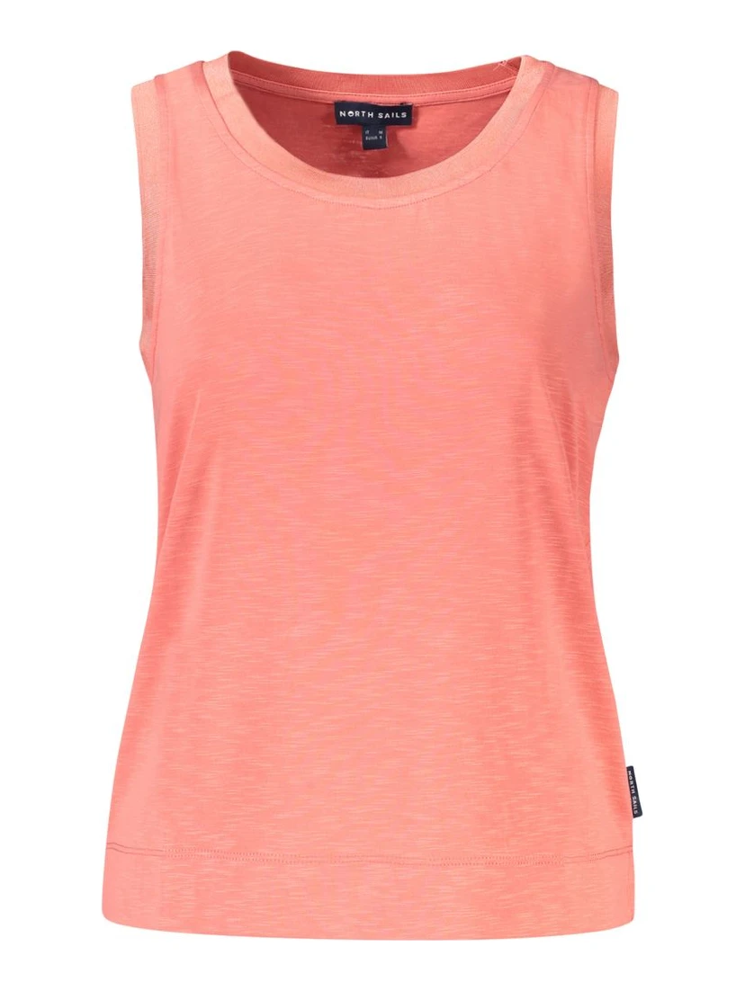 Pink Polyester Tank Top