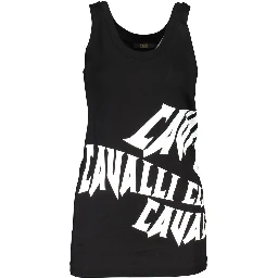 Black Cotton Women's Tank Top