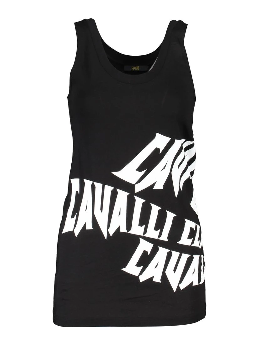 Black Cotton Women's Tank Top