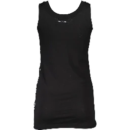 Black Cotton Women's Tank Top