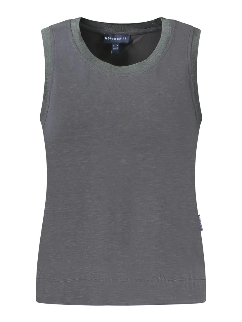 Black Polyester Tank Top