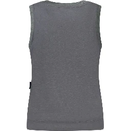 Black Polyester Tank Top