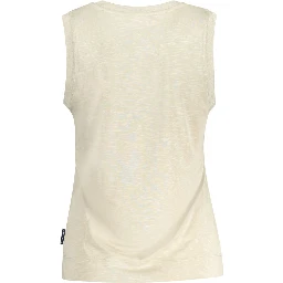 Beige Polyester Tank Top