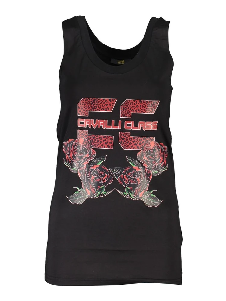 Black Cotton Tank Top