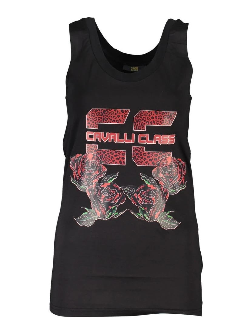 Black Cotton Tank Top