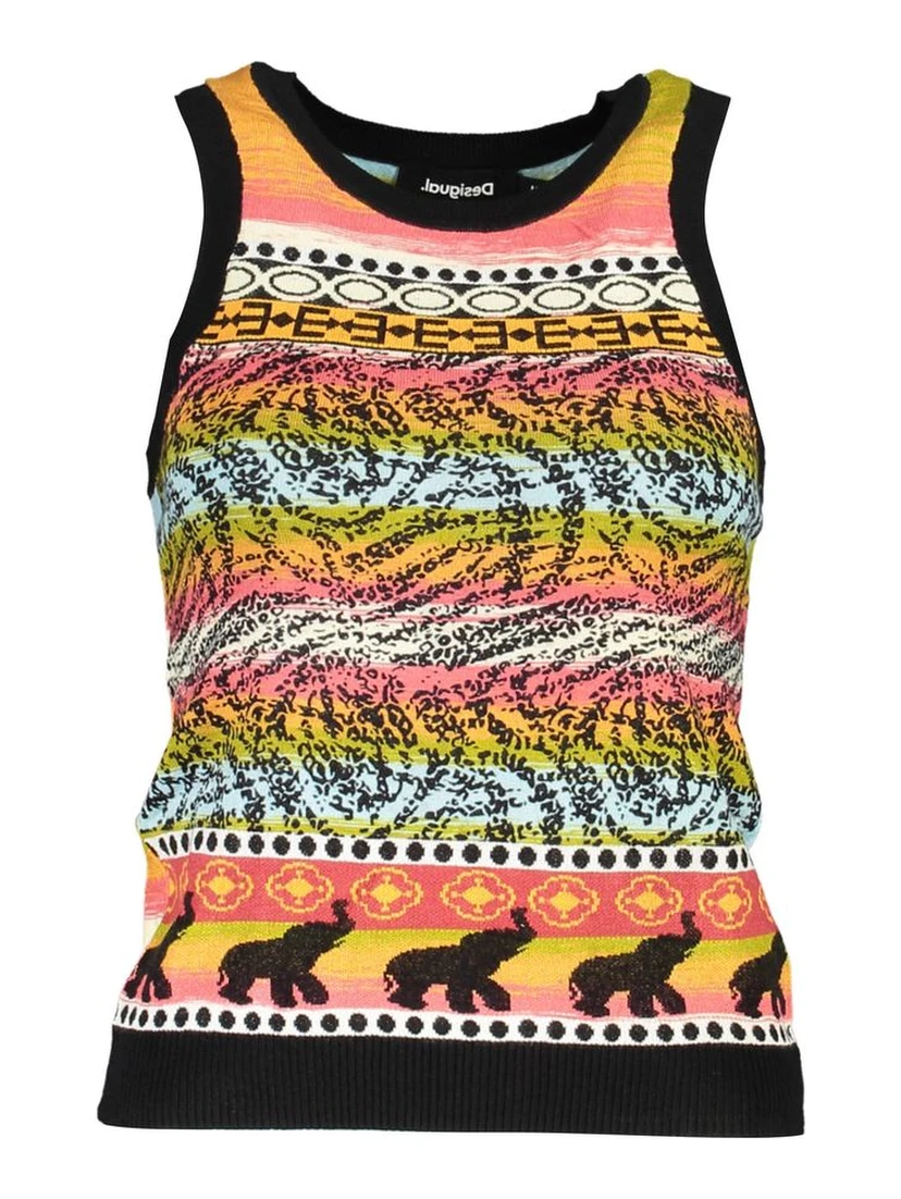 Black Cotton Tank Top