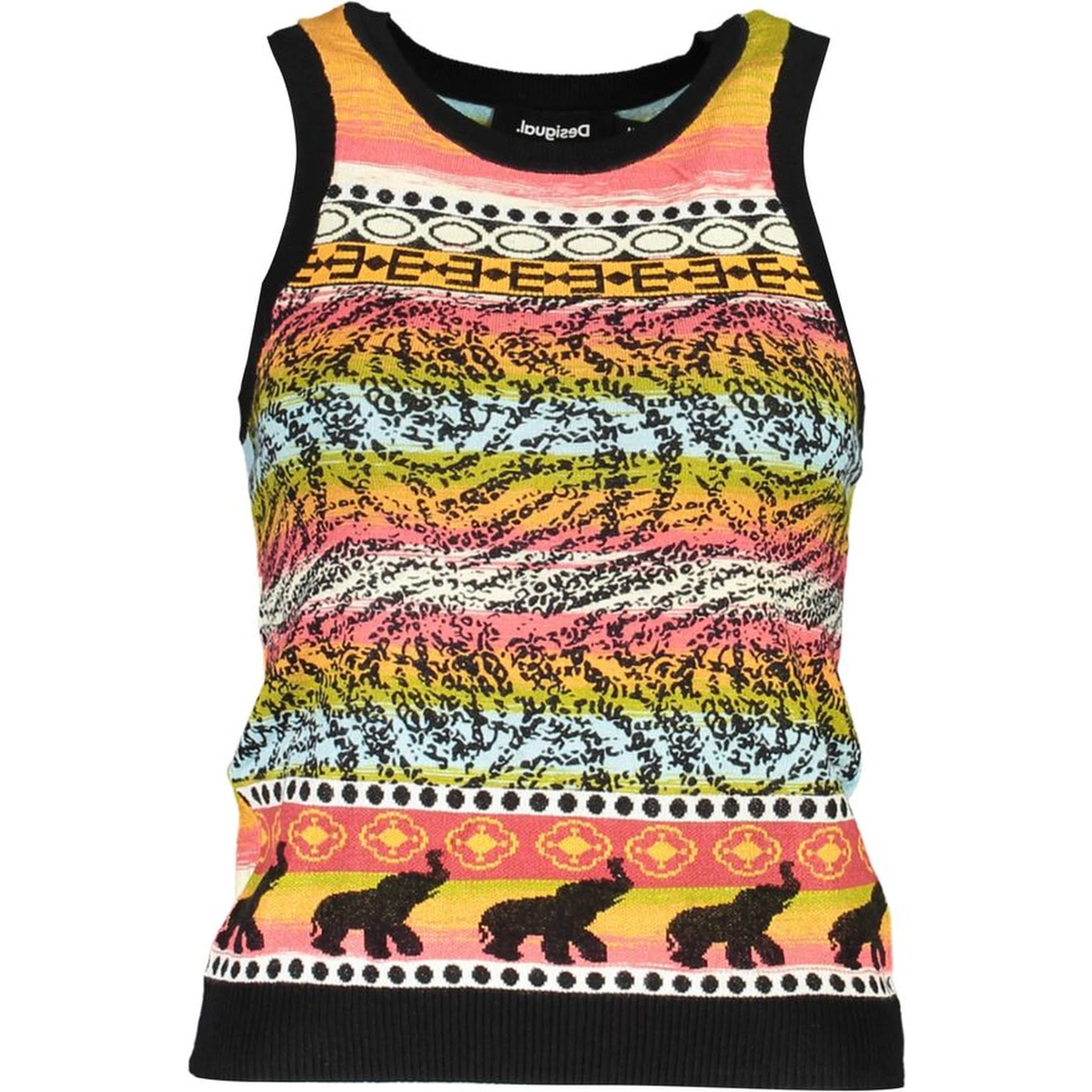 Black Cotton Tank Top