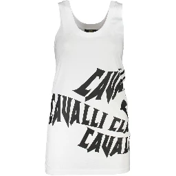 White Cotton Women Tank Top