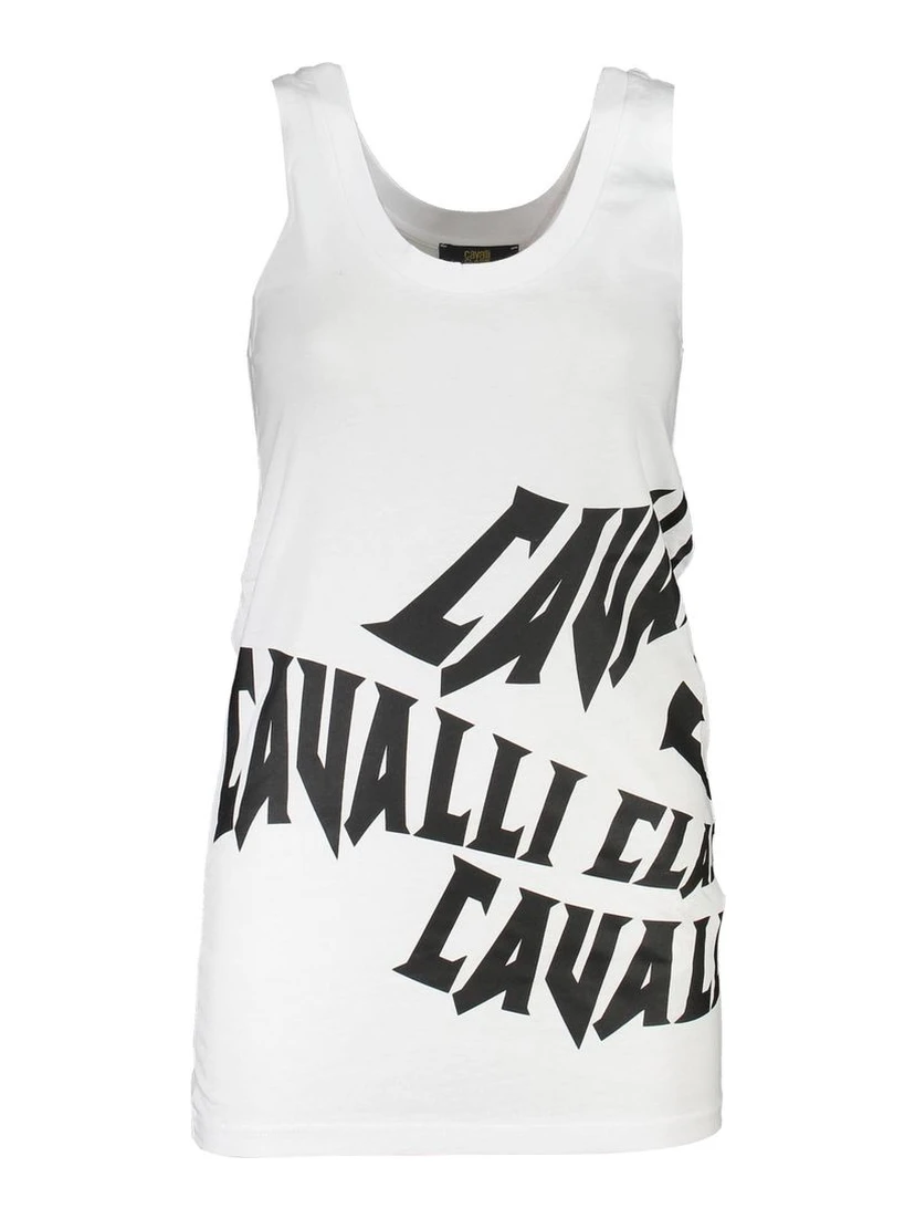 White Cotton Women Tank Top
