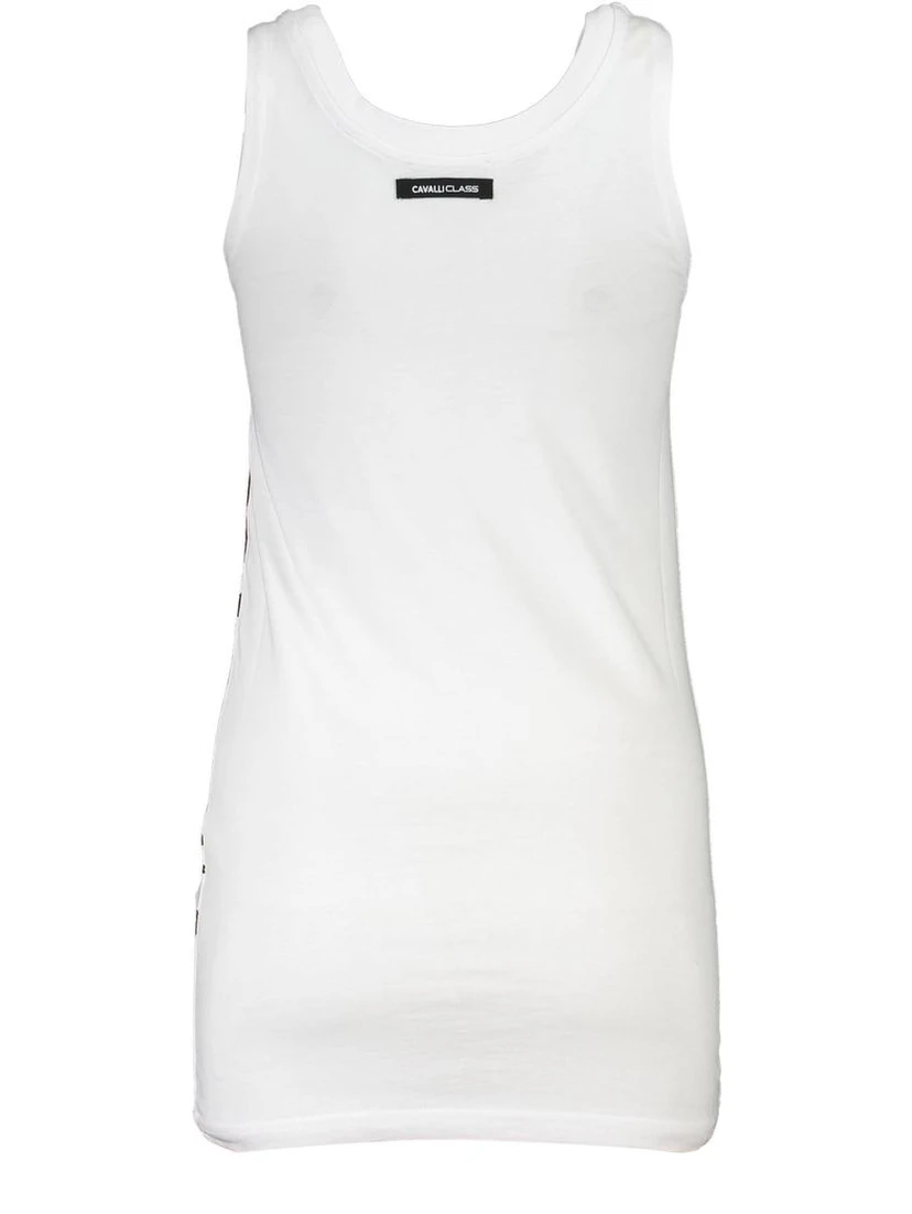 White Cotton Women Tank Top