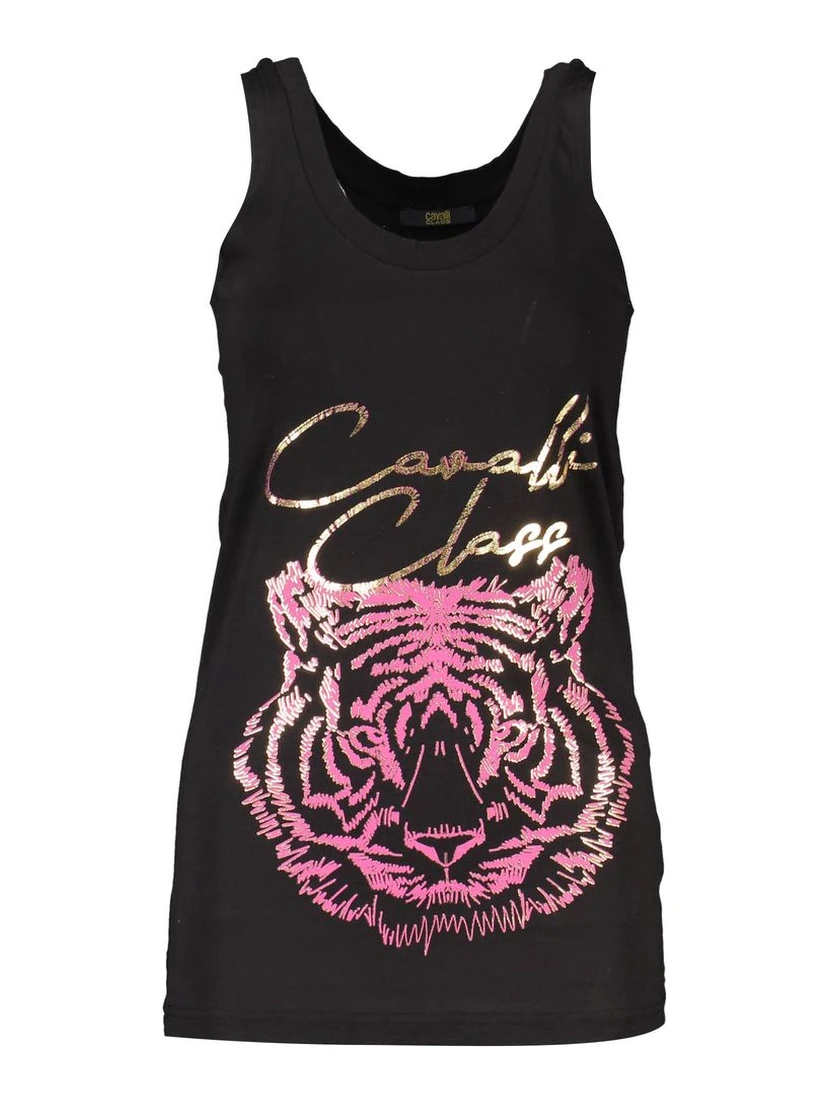 Black Cotton Tank Top