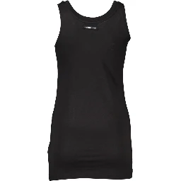 قميص داخلي أسود من القطن