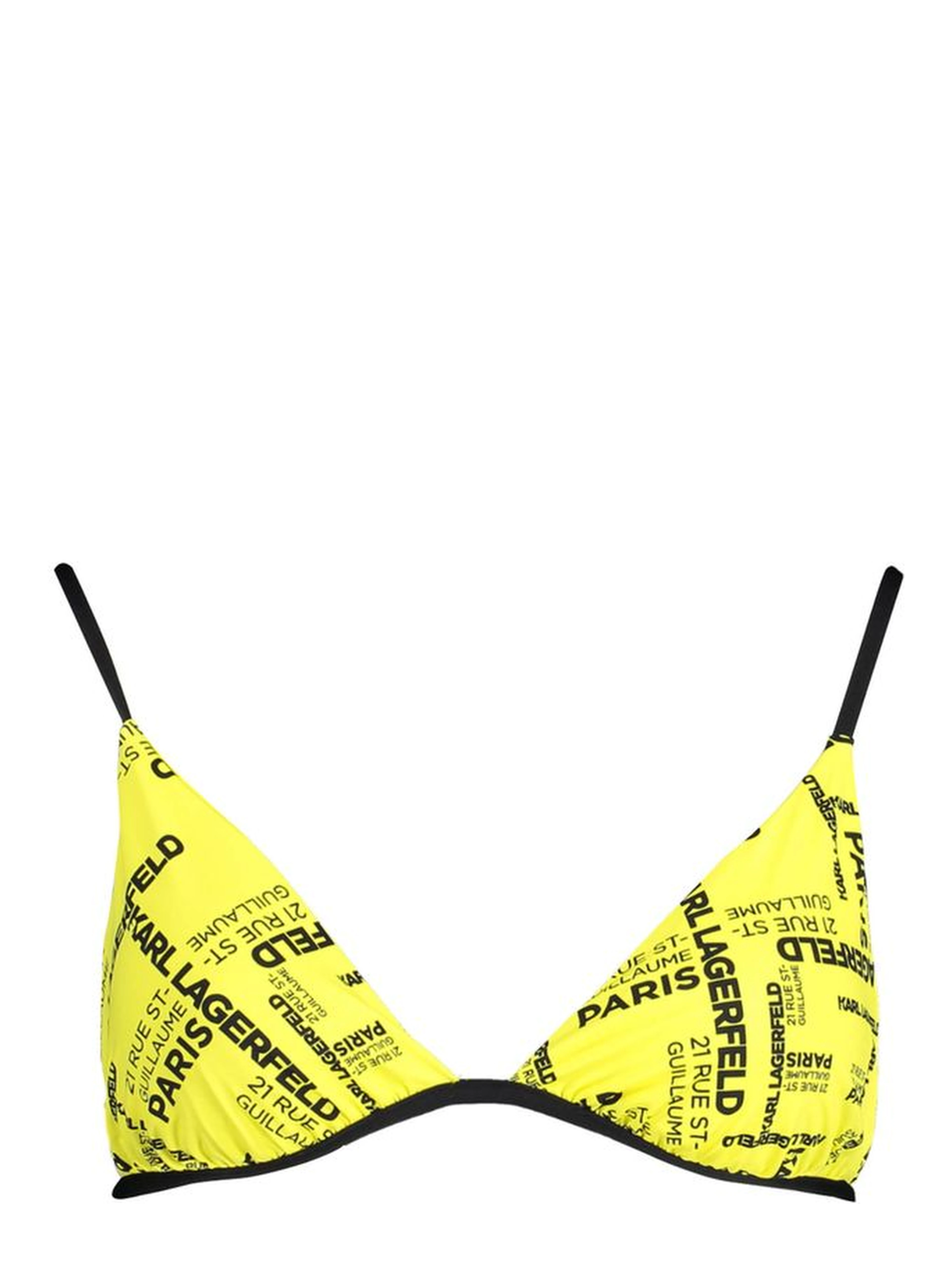 Yellow Elastane Swimwear