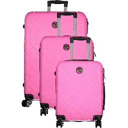 Pink Polyethylene Luggage And Travel