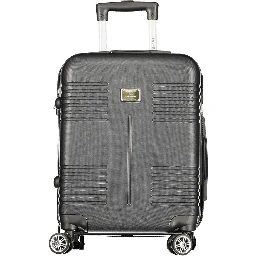 Black Polyurethane Women's Travel Bag