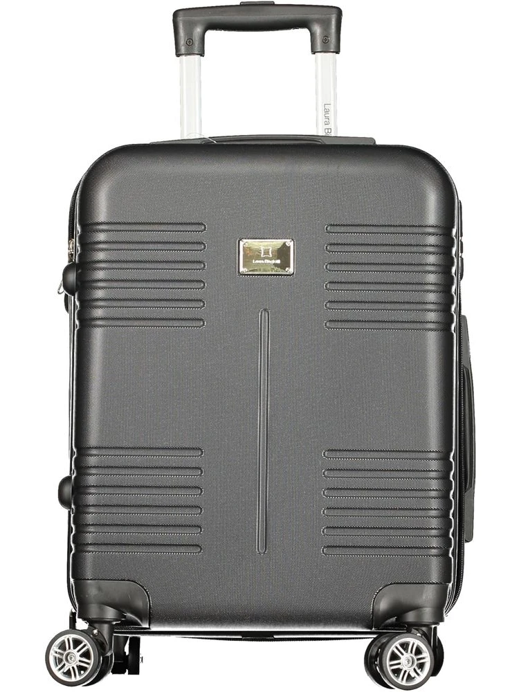 Black Polyurethane Women's Travel Bag