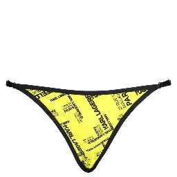 Yellow Elastane Swimwear