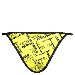 Yellow Elastane Swimwear