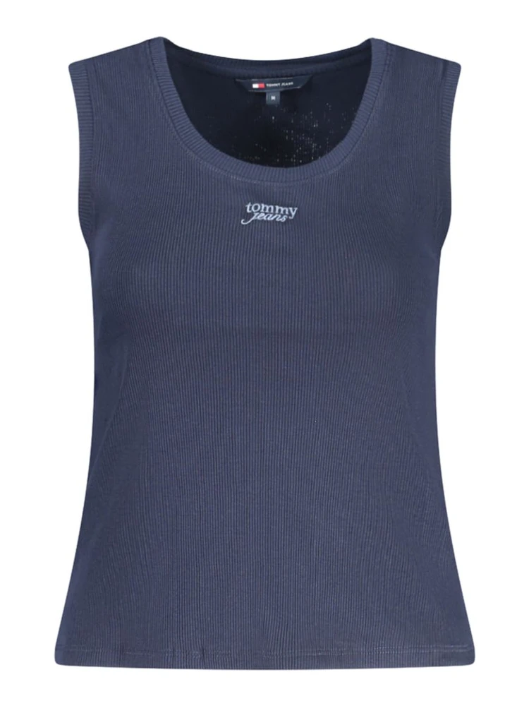Blue Cotton Tank Top