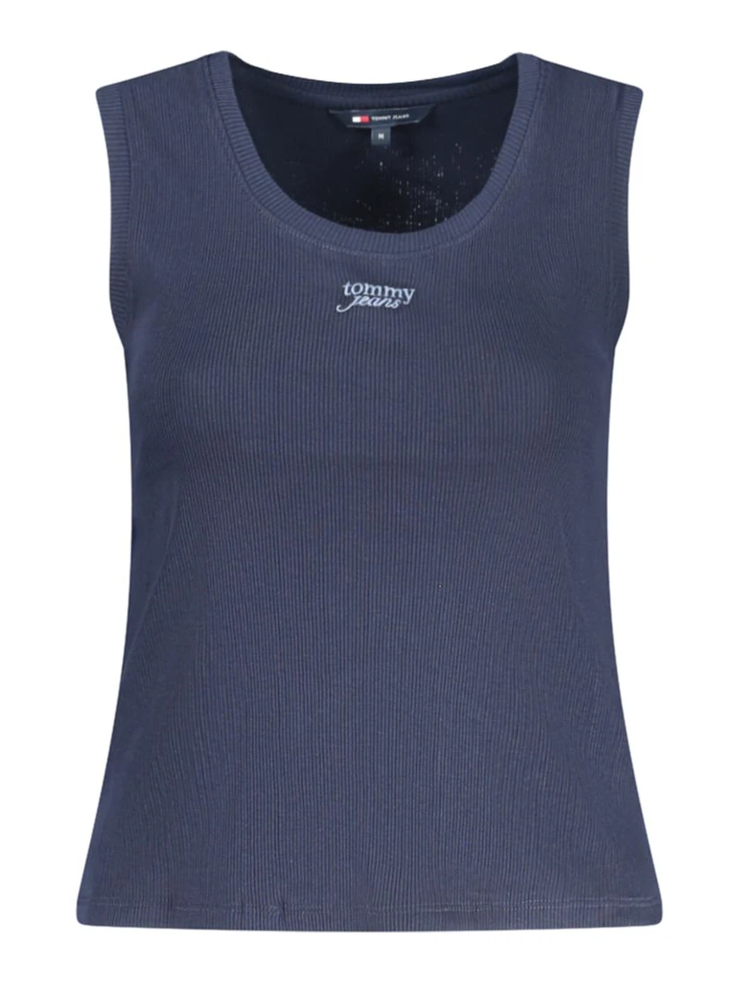Blue Cotton Tank Top