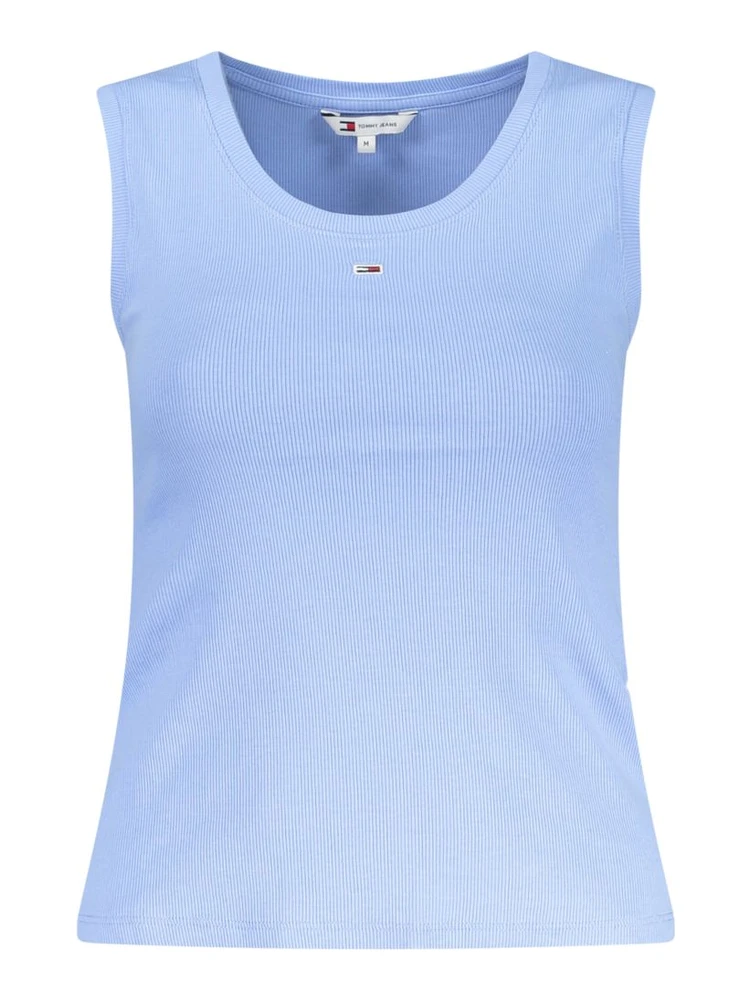 Blue Cotton Tank Top