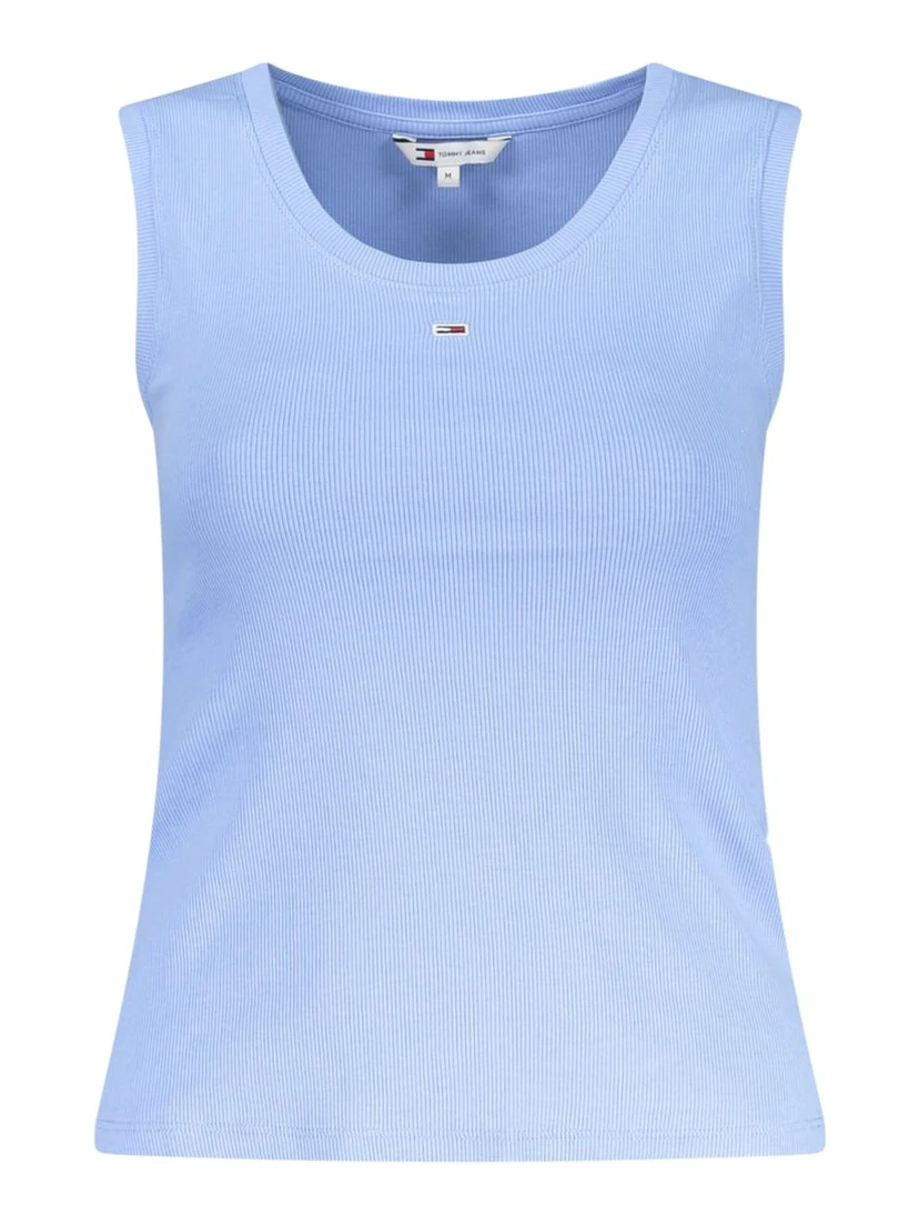 Blue Cotton Tank Top