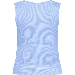 Blue Cotton Tank Top