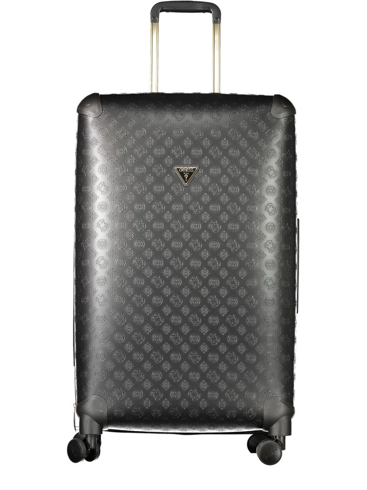 Black Polyurethane Women's Travel Bag