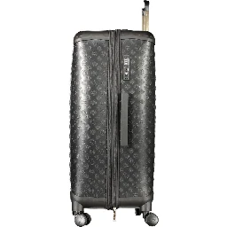 Black Polyurethane Women's Travel Bag