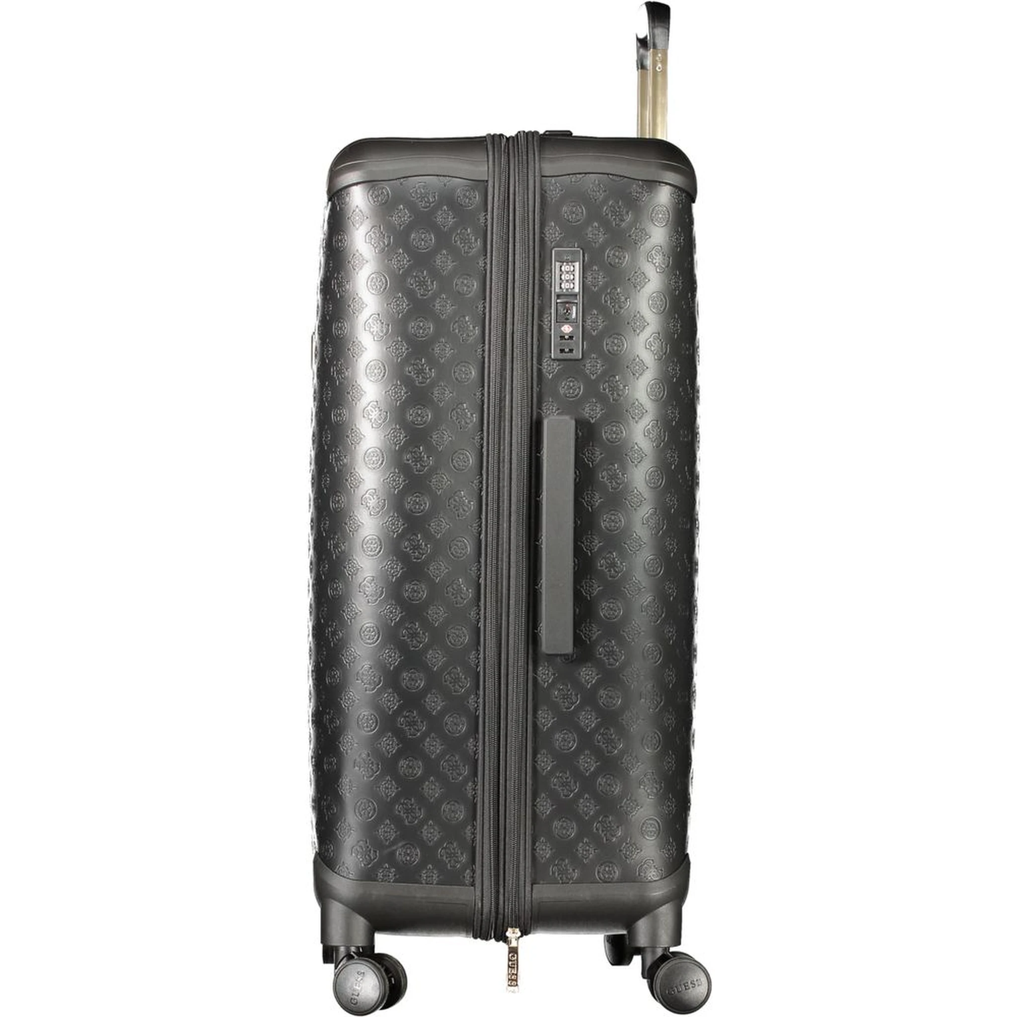 Black Polyurethane Women's Travel Bag