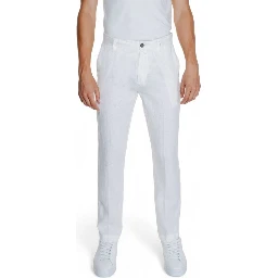 White Linen Casual Pants