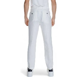 White Linen Casual Pants