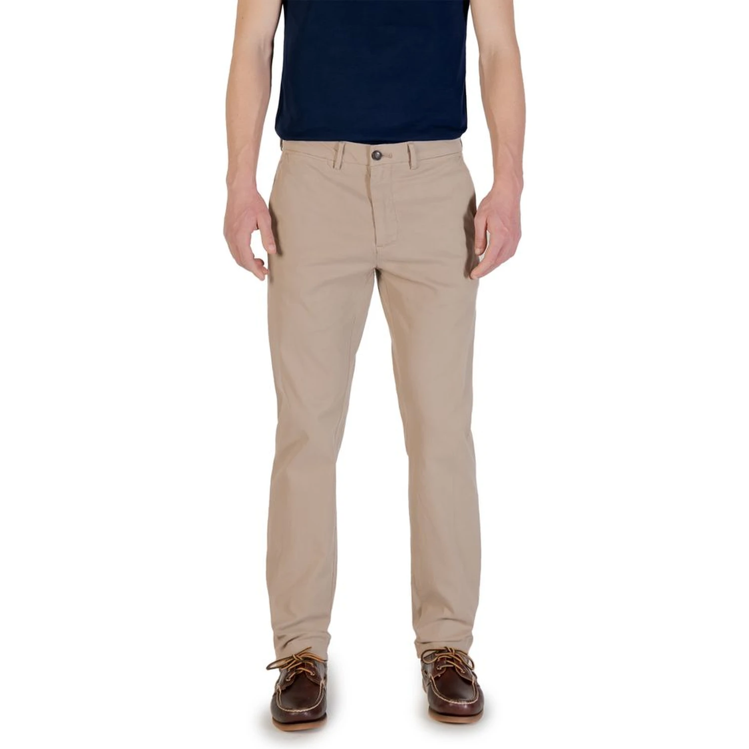بنطال قطني بيج ضيق