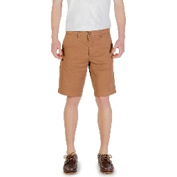 Beige Cotton Bermuda Shorts