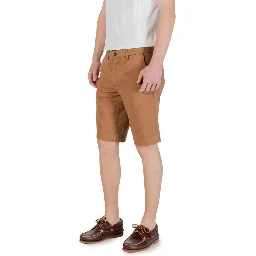 Beige Cotton Bermuda Shorts