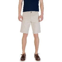 Bicolor Cotton Bermuda Shorts